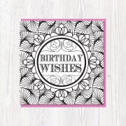 Colour-In Birthday Card 2