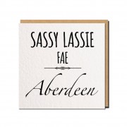 Sassy Lassie Greeting Card