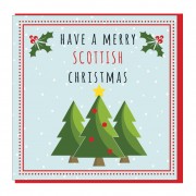 Personalise-Textured Tree Card